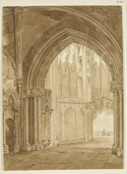 Interno del portico nord di St Mary Redcliffe
