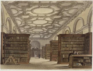 Interno della Biblioteca Pubblica, Cambridge, da 