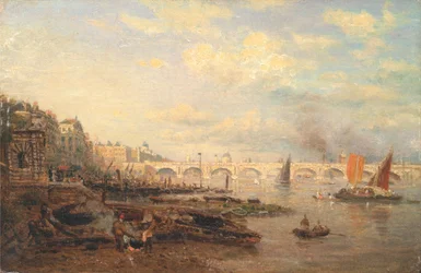 Il Tamigi e il ponte di Waterloo dalla Somerset House