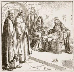 Dunstan, Edwy ed Elgiva, illustrazione da 