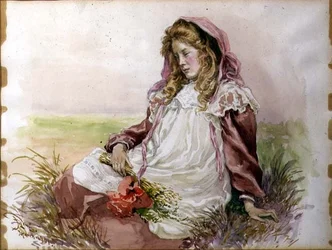 Ragazza con papaveri