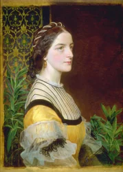 Ritratto di signora, probabilmente Anne Simms Reeve di Brancaster Hall, Norfolk