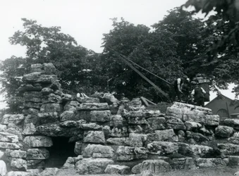 Costruzione del recinto degli Eland al London Zoo, giugno 1924
