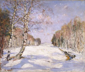 Ombre sulla neve, 1890-1918 circa (olio su tela)