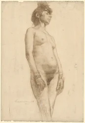 Donna nuda in piedi, 1885