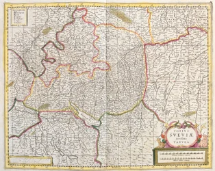 Mappa della Svevia (Germania)