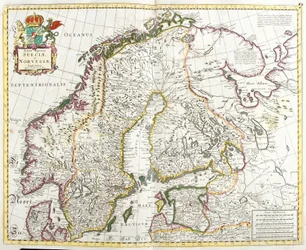 Mappa di Svezia e Norvegia