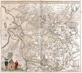 Mappa della Provincia di Transilvania (Romania)