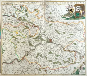 Mappa della Contea di Namur (Belgio)