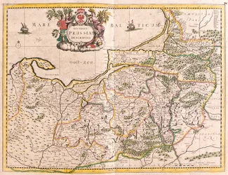 Mappa del Regno di Prussia (Germania)