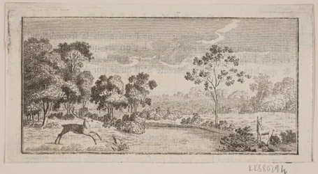 Paesaggio con cervi