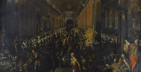 Il banchetto di Baldassarre, 1596
