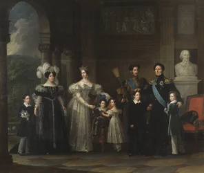 Famiglia Bernadotte: Oscar I, Désirée Clary, Giuseppina di Leuchtenberg, Carlo XV, Oscar II, Carlo XIV Giovanni, il principe Gustavo e il principe