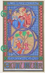 Iniziale illuminata B