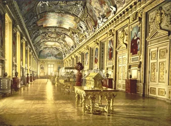 Una galleria del Louvre, Parigi