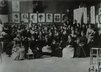 Académie Julian, Parigi, gruppo di studenti d