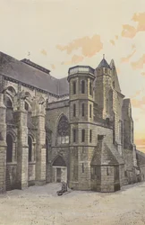 Aigueperse, chiesa, facciata sud