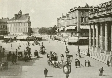 Bordeaux, Place de la Comedie (foto b/n)