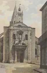 Bourg-Saint-Andéol, chiesa, facciata ovest