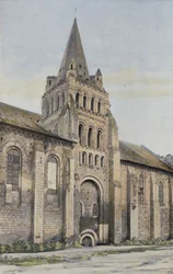 Cunault, Chiesa, Facciata N