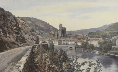 Estaing, Vista generale, presa a monte del Lot