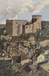 Falaise, Il Castello, Vista presa dal monte Mirat