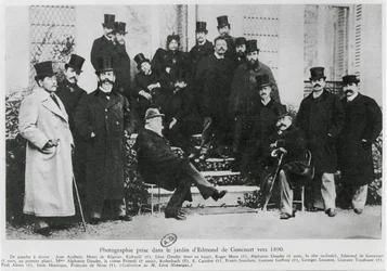 Gruppo nel giardino di Edmond Huot de Goncourt, c.1890