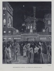 Fuori dal Moulin Rouge, Montmartre, Parigi