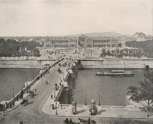 Parigi: Una Vista della Place de la Concorde, vista verso Nord