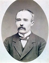 Fotografia di Georges Clémenceau giovane (1841 - 1929) intorno al 1870 - 1880.