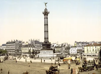 Place de la Bastille, Parigi, pub. 1900
