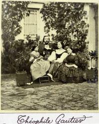 Ritratto di Théophile Gautier (1811 - 1872) in famiglia