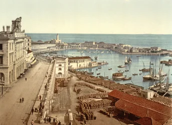 Il porto di Algeri, pub. c.1900