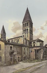 Tournus, Chiesa, campanile e abside