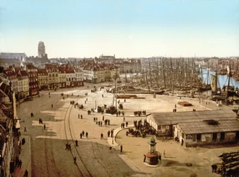 Veduta del porto di Dunkerque