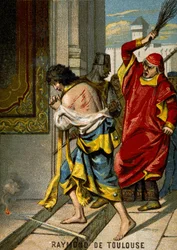 22/06/1209. Raimondo VI, conte di Tolosa, scomunicato da papa Innocenzo III per non aver perseguito i catari, accusato di essere l