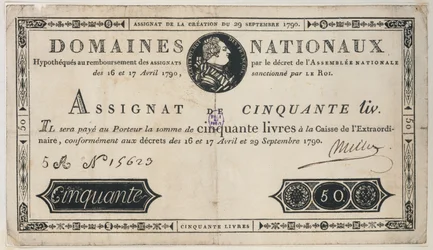 Banconota da 50 livres, 29 ottobre 1790