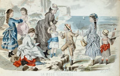 Una spiaggia in Normandia, 1875