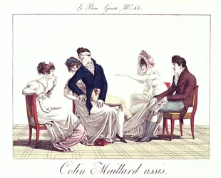 Un gioco di Colin-Maillard (Mosca Cieca), c.1810-20