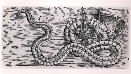 Un serpente marino gigante