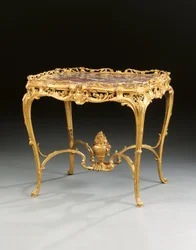 Un tavolo centrale di Napoleone III, di Maison Millet, Parigi, c.1860