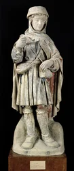 Un contadino, c.1500 (pietra policroma)