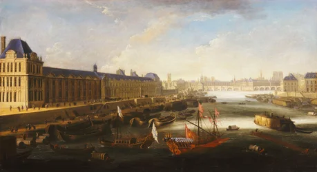 Veduta di Parigi e della Senna verso Est dal Pont Barbier, c.1668