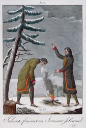 Un uomo Yakut che fa un giuramento solenne, 1811