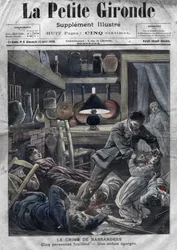 Una famiglia assassinata: assassinio della famiglia Leblond da parte di Caillard, un folle, a Nassandres, vicino a Bernay. Copertina di “La Petite Gironde” del 10 aprile