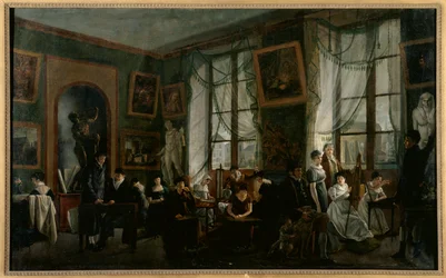 Una classe di disegno femminile