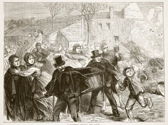 Un funerale durante l