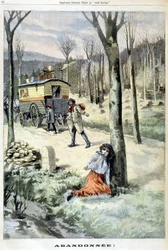 Una ragazza zingara abbandonata dalla sua famiglia - in "Le Petit Parisien" del 15/03/1903