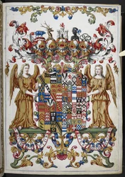 Stemma dal Libro delle Ore (Le Ore di Bedford) c.1410-30