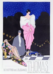 Pubblicità per il calzolaio Thomas dalla rivista di moda Art-Gout-Beaute, 1924